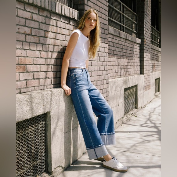 Flying Monkey Denim - FLYING MONKEY Blue Fairy 90's Vintage Cuffed Flare Jeans ❤️NWT❤️IN STORES